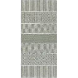 HORREDSMATTAN Outdoor-Teppich Alfie olive Streifen PVC 70 x 300 cm - Outdoor-Teppich