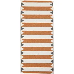 HORREDSMATTAN Outdoor-Teppich Peak orange Streifen PVC 70 x 250 cm - Outdoor-Teppich