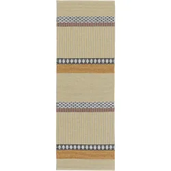HORREDSMATTAN Outdoor-Teppich Savanne gelb Streifen PVC 70 x 300 cm - Outdoor-Teppich