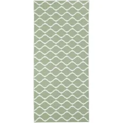 HORREDSMATTAN Outdoor-Teppich Wave grün PVC 70 x 150 cm - Outdoor-Teppich