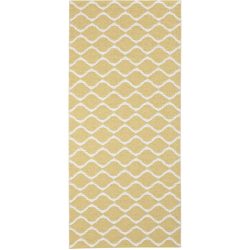 HORREDSMATTAN Outdoor-Teppich Wave Gelb 200 cm 200 cm - Material: PVC - Outdoor-Teppich