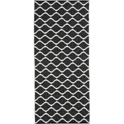 HORREDSMATTAN Outdoor-Teppich Wave schwarz PVC 70 x 400 cm - Outdoor-Teppich
