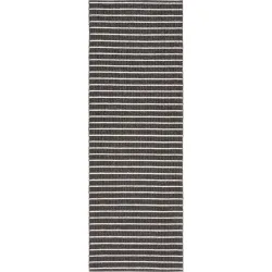 HORREDSMATTAN Outdoor-Teppich Music schwarz Streifen PVC 170 x 250 cm - Outdoor-Teppich