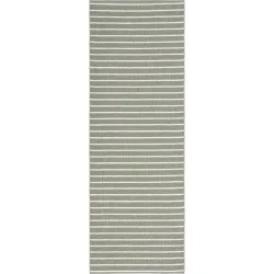 HORREDSMATTAN Outdoor-Teppich Music hellgrün Streifen PVC 150 x 150 cm - Outdoor-Teppich
