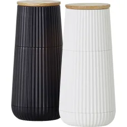AdHoc Pfeffermühle Herbes Schwarz/Weiss Kunststoff 5.8 cm 12.3 cm 5.8 cm - Pfeffermühle