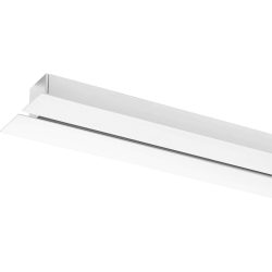 Designer-Pendellampen-Schiene Bankamp Strada 2.0 weiss 150 cm - Farbe: Schwarz - LED - Lichtfarbe: Extra warmweiss - Material: Aluminium/Stahl -