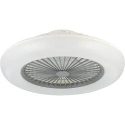 Eglo Deckenlampe Sayulita-L Grau/Weiss Kunststoff 55 cm - Farbe: weiss/grau - LED - Deckenlampe- LED Energiesparlampe