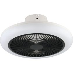 Eglo Deckenventilator mit Licht Kostrena Schwarz/Weiss Kunststoff 45.5 cm - Farbe: weiss/schwarz - LED - Deckenventilator mit Licht- LED