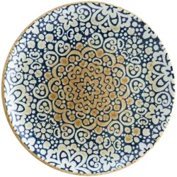 Bonna Teller flach Alhambra; 30 cm (Ø); blau/weiss/braun; rund; 6 Stück / Pack