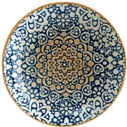 Bonna Teller tief Alhambra; 500 ml, 20x3.5 cm (ØxH); blau/weiss/braun; rund; 12 Stück / Pack