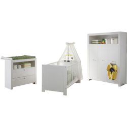Babyzimmer-Set Olivia Weiss Holz - Material: Holzwerkstoff - Babyzimmer-Set