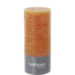 Balthasar Kerze Rustico kürbisorange H14 cm D6 cm, Brenndauer 50h - Farbe: taupe - Material: Wachs - Kerze