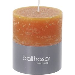 Balthasar Kerze Rustico kürbisorange H8 cm D7 cm, Brenndauer 35h - Material: Wachs - Kerze