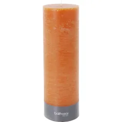 Balthasar Kerze Rustico kürbisorange H30 cm D10 cm, Brenndauer 250h - Material: Wachs - Kerze
