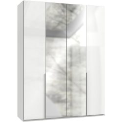 Kleiderschrank Jagor Weiss Holzwerkstoff 180 cm 58 cm 236 cm - Kleiderschrank