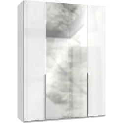 Kleiderschrank Jagor Weiss Holzwerkstoff 180 cm 58 cm 236 cm - Kleiderschrank