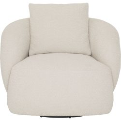 Sessel Koa Beige Stoff/Kunststoff 88 cm 86 cm - Farbe: vanille - Material: Stoff, Kunststoff - Sessel