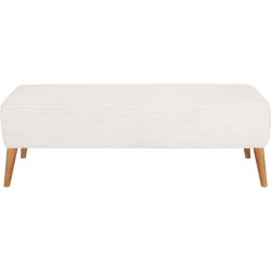 Bank Adele Weiss Polyester 122 cm 40 cm - Bank