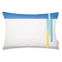 Tom Tailor Zierkissenbezug Bricks Blau Polyester 40 cm 60 cm - Zierkissenbezug