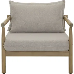 LIVIQUE, Loungesessel Tavira grau/braun Stoff T 92 cm - Loungesessel