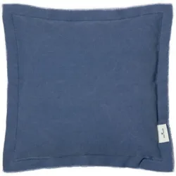 Tom Tailor Zierkissenbezug Washed Fringes Blau Baumwolle/Polyester 40 cm 40 cm - Farbe: navy blau - Material: Polyester/Baumwolle - Zierkissenbezug