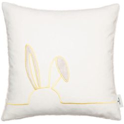 Tom Tailor Zierkissenbezug Fluffy Rabbit Weiss Baumwolle/Polyester 45 cm 45 cm - Farbe: natur - Material: Polyester/Baumwolle - Zierkissenbezug
