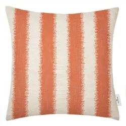 Tom Tailor Zierkissenbezug Fading Stripe Rot Baumwolle 50 cm 50 cm - Farbe: rost - Zierkissenbezug