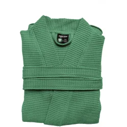 Mary Rose - Waffelpique Bademantel, für Damen, Waldgrün, Größe S