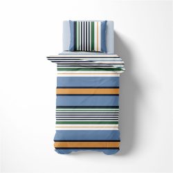 Nautica Bettwäschegarnitur Dover Mehrfarbig Baumwolle 160 cm 210 cm - Farbe: bunt - Bettwäschegarnitur