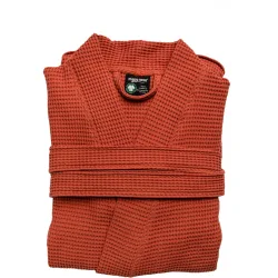 Mary Rose - Waffelpique Bademantel, für Damen, Braun, Größe XL