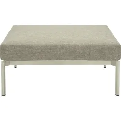 LIVIQUE, Loungeelement Samporia braun Kunstrattan H 40 cm Wasserabweisend - Loungeelement
