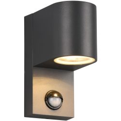 Wandlampe aussen Reeya Grau 7 cm 15 cm - Farbe: anthrazit - Material: Aluminium-Druckguss - Wandlampe aussen