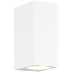 Wandlampe aussen Reeya Weiss 6.9 cm 15 cm - Farbe: weiss matt - Material: Aluminium-Druckguss