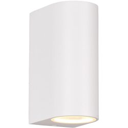 Wandlampe aussen Reeya Weiss 6.9 cm 15 cm - Farbe: weiss matt - Material: Aluminium-Druckguss - Wandlampe aussen