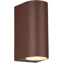 Wandlampe aussen Reeya Rot 6.9 cm 15 cm - Farbe: rost - Material: Aluminium-Druckguss - Wandlampe aussen