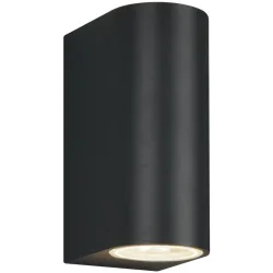 Wandlampe aussen Reeya Grau 6.9 cm 15 cm - Farbe: anthrazit - Material: Aluminium-Druckguss - Wandlampe aussen