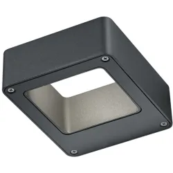 Wandlampe aussen Rober Grau 12 cm 4.5 cm - Farbe: anthrazit - LED - Lichtfarbe: Warmweiss - Material: Aluminium-Druckguss - Wandlampe aussen- LED