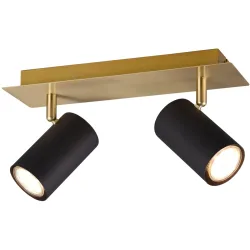 Spot Manste Gold/Schwarz Metall 30 cm 15 cm - Farbe: schwarz-gold - Spot