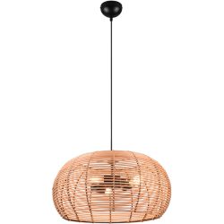 Pendellampe Cralga Rattan 50 cm 150 cm - Farbe: natur - Pendellampe