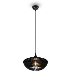 Pendellampe Cacal Schwarz Metall 40 cm 150 cm - Farbe: schwarz matt - Pendellampe
