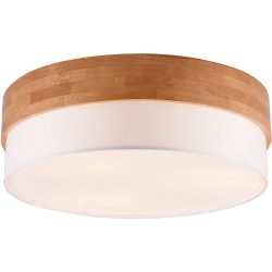 Deckenlampe Sesona Grau Metall 50 cm 22 cm - Farbe: Nickel matt - Deckenlampe