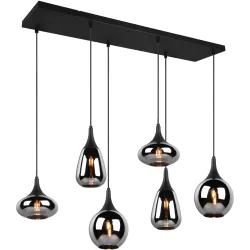 Hängelampe GRACE 93.8x150cm 40W schwarz