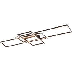 Deckenlampe Carphira Grau Metall 105 cm 6.5 cm - Farbe: anthrazit - LED - Deckenlampe- LED Energiesparlampe