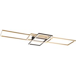 Deckenlampe Carphira Metall 105 cm 6.5 cm - Farbe: messing matt - LED - Lichtfarbe: Warmweiss - Kaltes Tagesweiss - Deckenlampe- LED Energiesparlampe