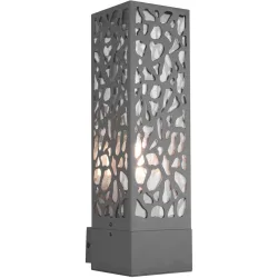 Wandlampe aussen Dobtos Grau Edelstahl 14 cm 36 cm - Farbe: anthrazit