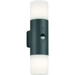 Wandlampe aussen Cleara Grau 8.5 cm 33 cm - Farbe: anthrazit - Material: Aluminium-Druckguss - Wandlampe aussen