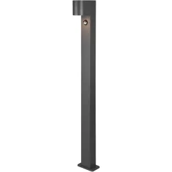 Aussenlampe Reeya Grau 12 cm 100 cm - Farbe: anthrazit - Material: Aluminium-Druckguss - Aussenlampe