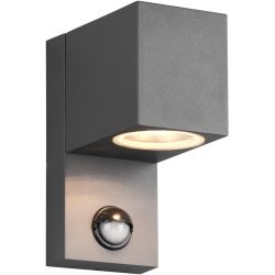 Wandlampe aussen Reeya Grau 7 cm 15 cm - Farbe: anthrazit - Material: Aluminium-Druckguss - Wandlampe aussen