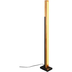 Stehlampe Burree Weiss Metall 13 cm 120 cm - Farbe: schwarz matt - LED - Lichtfarbe: Warmweiss - Stehlampe- LED Energiesparlampe