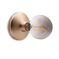 Beleuchtung Humble Gold Aluminium/Glas 12 cm 18 cm - Farbe: Gold edelmatt - LED - Beleuchtung